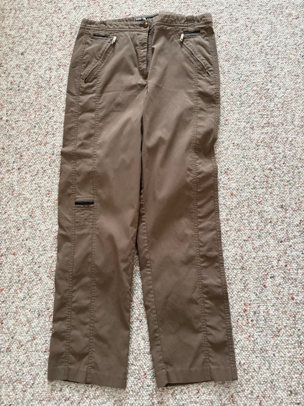 jamie sadock Brown Golf Pants with Zip Pockets